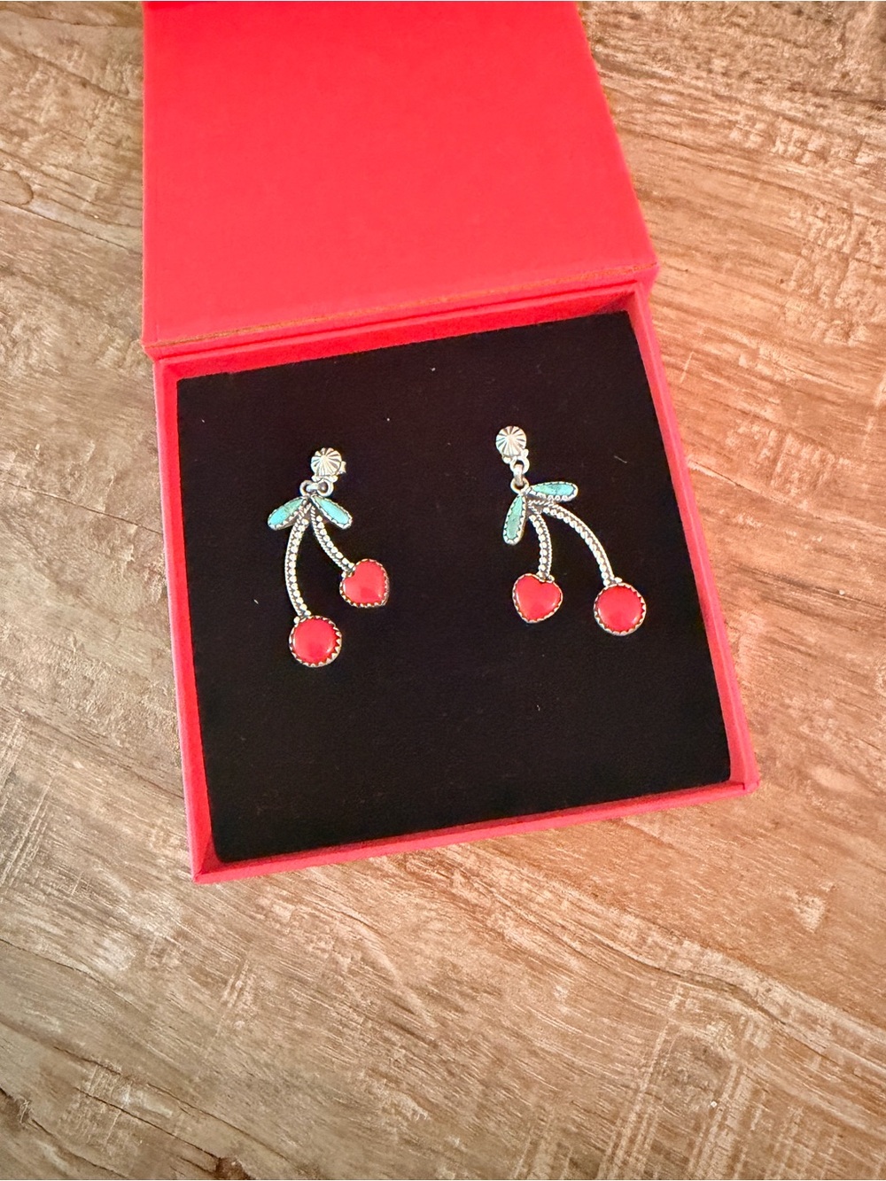 Red Cherry Drop Earrings - Women Jewelry
